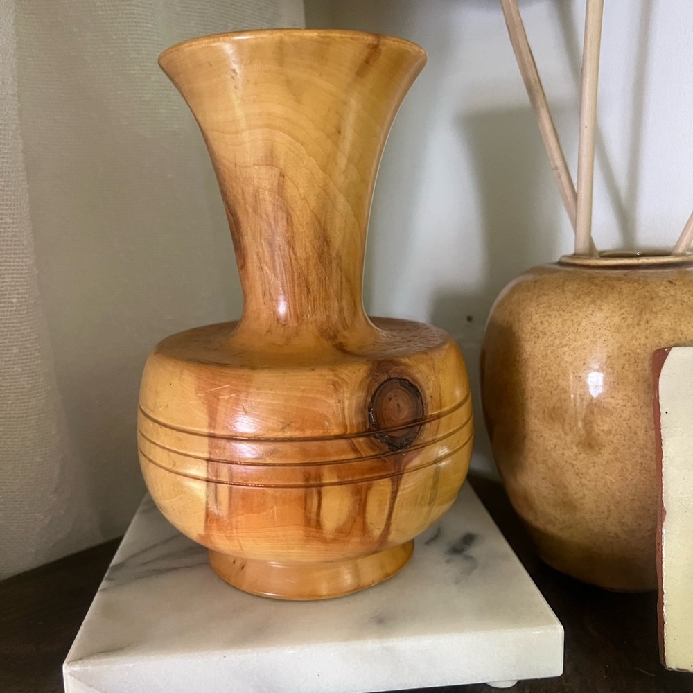 Wood Vase
